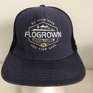 Flo Grown Blue Embroidered Trucker Hat